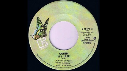 Queen - It's Late (US Single version) (1978)