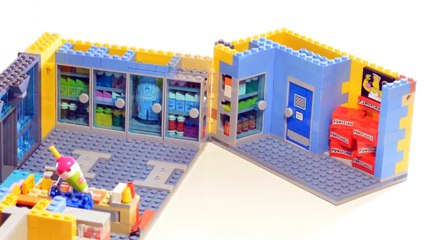 Lego Simpsons KWIK E MART Lego Simpsons Store Stop Motion Review | ALEXSPLANET