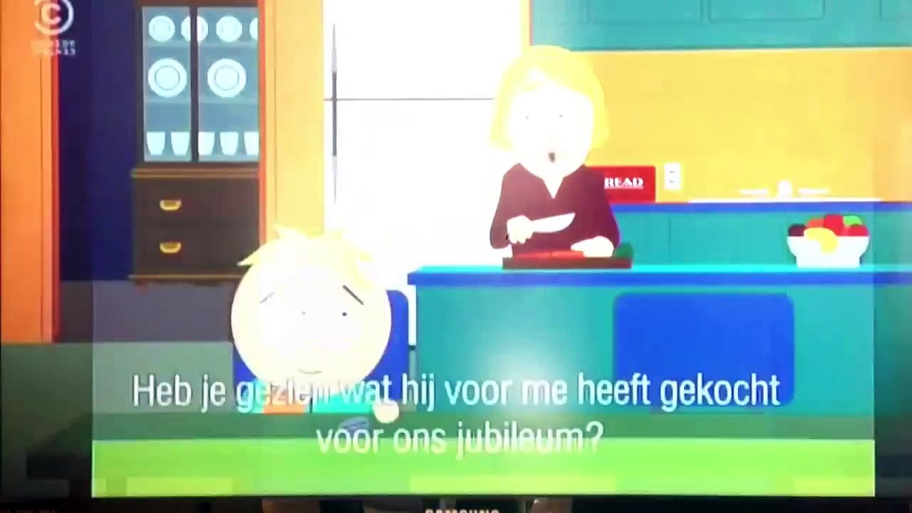 Butters dad is gay -Southpark