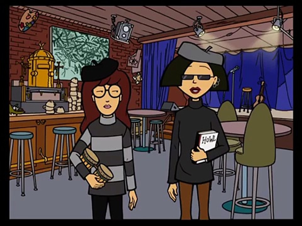 Daria and Jane as beatniks