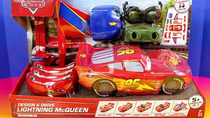 Tải video: Disney Pixar Cars Design & Drive Lightning McQueen Piston Cup World Grand Prix Radiator Sp