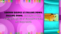 London Bridge Is Falling Down Lyrical Video | English Nursery Rhymes Lyrics For Kids & Children