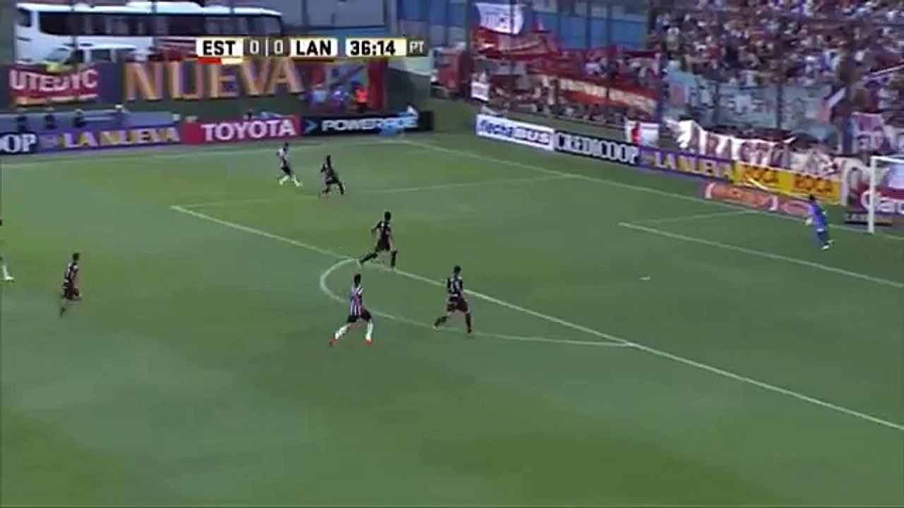 Gómez dejó todo. Estudiantes 0 - Lanús 0. Fecha 1. Primera División 2016.