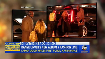 Lamar Odom Steps Out for Kanye Wests Album Launch