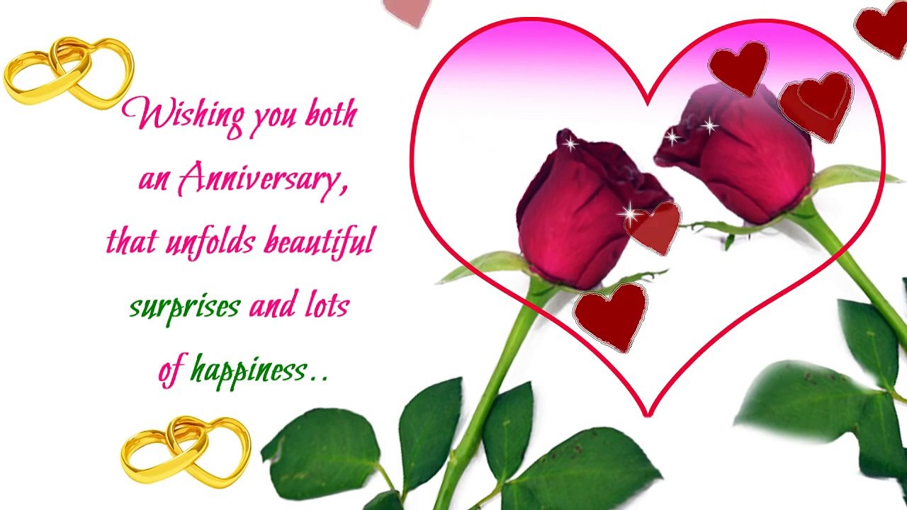 Happy Wedding Anniversary Greeting Ecard !