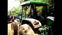amazing tractor stuck in mud, awesome tractor driving, tractor stuck in mud interesting te
