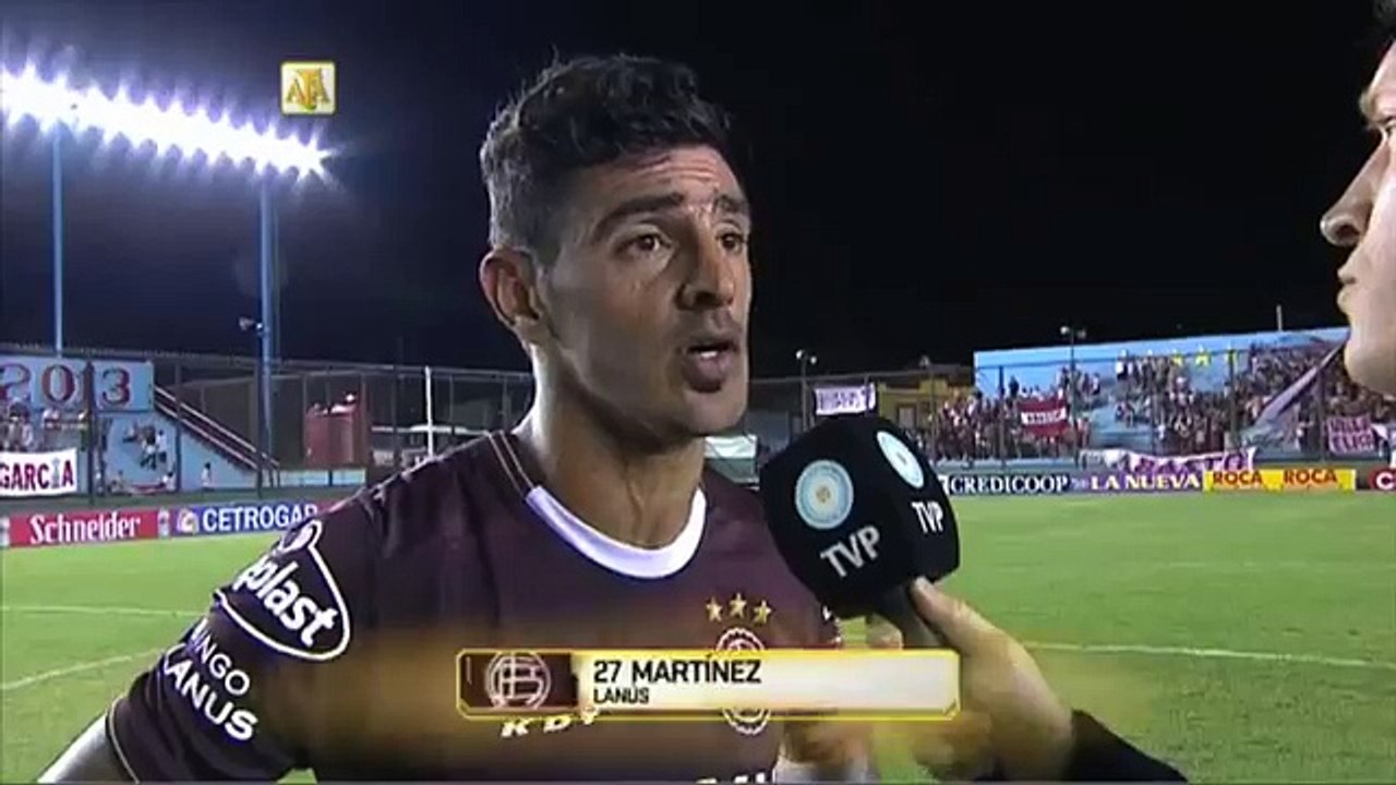 Martínez: "No hay mucha diferencia". Estudiantes 0 - Lanús 1. Fecha 1. Primera División 2016.