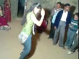 Pakistani Village girl dance in Public