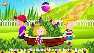 Here We Go Round the Mulberry Bush Nursery Rhyme
