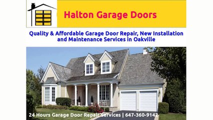 Garage Door Repair And New Installation Services Halton Garage