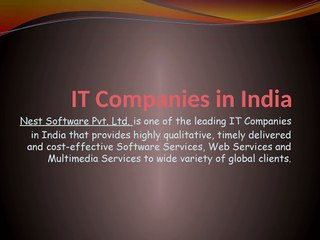 IT companies in India