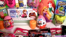 Giant Disney Princess Surprise Eggs Boxes Peppa MonsterHigh Frozen Princess Shopkins Surprise Basket