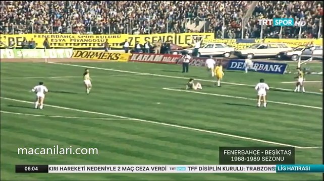18.03.1989 - 1988-1989 Turkish 1st League Matchday 28 Fenerbahçe 2-1 Beşiktaş + Post-Match Comments