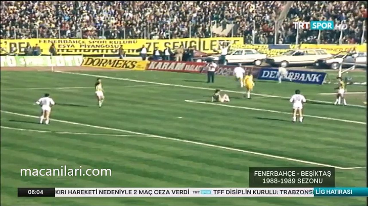 18.03.1989 - 1988-1989 Turkish 1st League Matchday 28 Fenerbahçe 2-1 Beşiktaş + Post-Match Comments