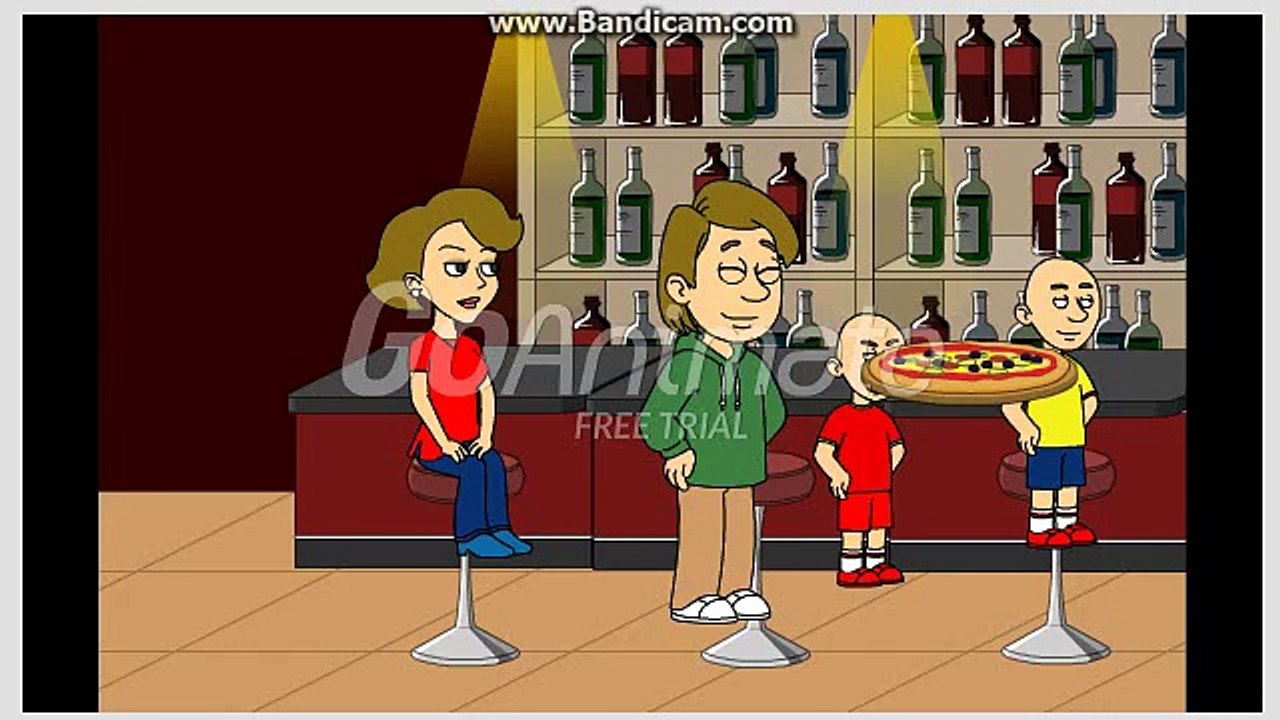 caillou gets grounded for escaping peter piper pizza