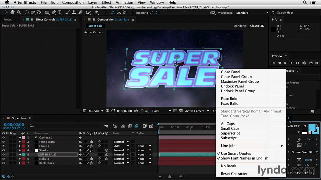 019 Animating strokes with the Stroke and Vegas effects - After Effects Techniques