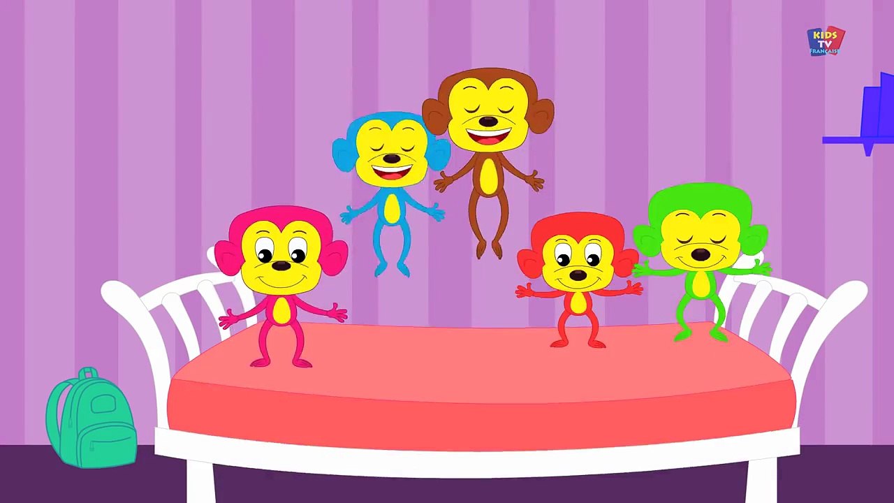 Cinq petits singes | Five Little Monkeys