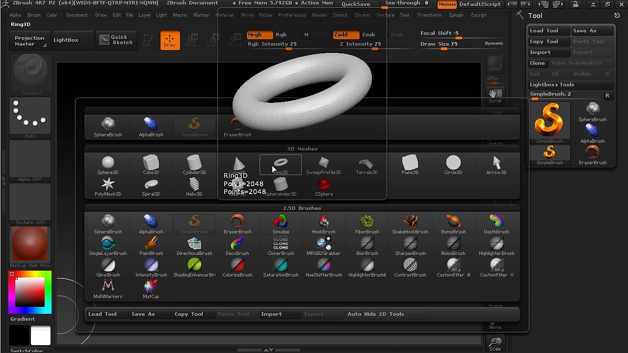 3-ZBrush process - Introduction to ZBrush 4R7
