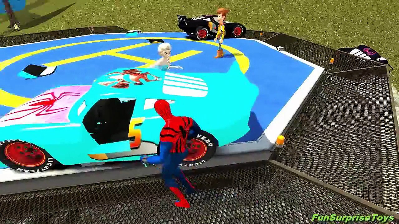 ★ Hulk Smash Cars ★ Frozen Anna and Elsa ★ Spider-Man Lightning McQueen Pixar Cars & Nurse