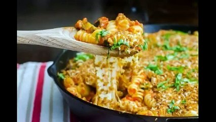 Жульен из макарон и ветчины