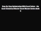 [PDF] Step-By-Step Optimization With Excel Solver - the Excel Statistical Master (Excel Master