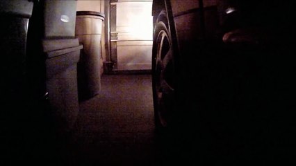 FRONT TIRE VIEW GoPro NIGHT DRIVING with view of flashing