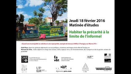 EAV&T-Gaid Lopes-Habiter la précarité à la limite de l'informel