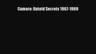 Book Camaro: Untold Secrets 1967-1969 Download Online