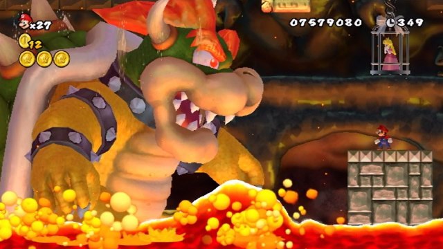 New Super Mario Bros. 2 (3DS) - All Koopaling and Bowser Boss Fights (All Castle Bosses)