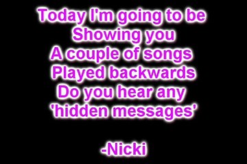 Songs Played Backwards