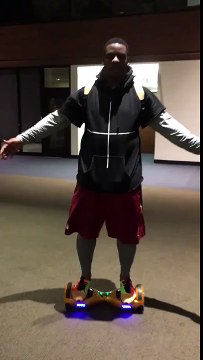 Clinton Portis Enjoying His QuickBoard Hoverboard by Bahiroo Bahizad Karimian