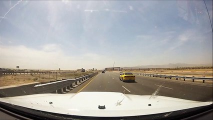 Go Pro HERO driving by the new highway overpass being built