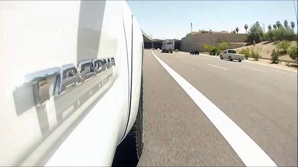 GoPro HERO Downtown Phoenix, driving in the 7th Ave to 7th St Tunnel Headed East