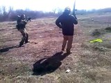 Тренировка ополчения ЛНР боевых действий в городе - Ukraine