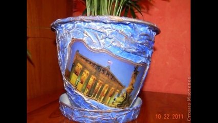 Вазоны из папье-маше