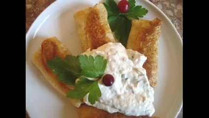 Блинчики с селедочным соусом