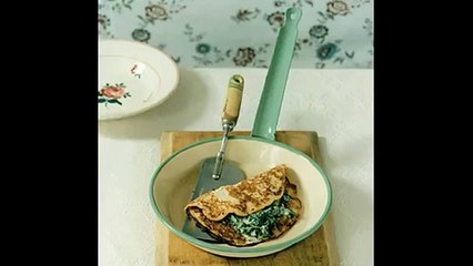 Блинчики с творогом и шпинатом