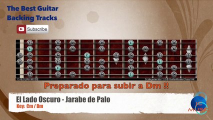 El Lado Oscuro - Jarabe de Palo Guitar Backing Track with scale chart
