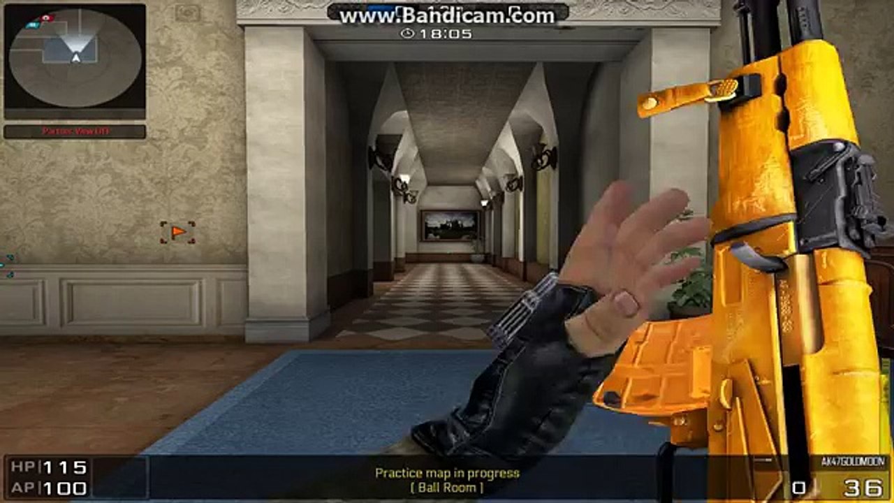 Blackshot AK47 GOLDMOON VS AK47(Bp) Recoil comparison+Stats