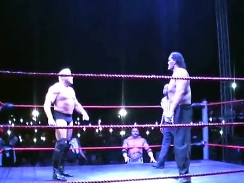 Khali get serious injured during fight (real footage)
