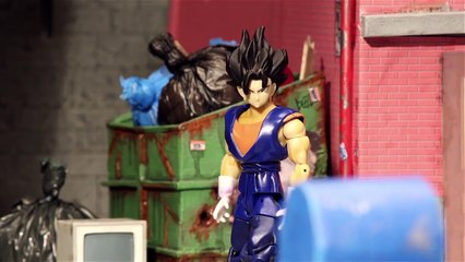 Un combat de figurine Dragon Ball Z en stop motion