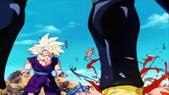 Gohan se transforma en SSJ 2 (con escenas de DBZ UT) Audio Latino