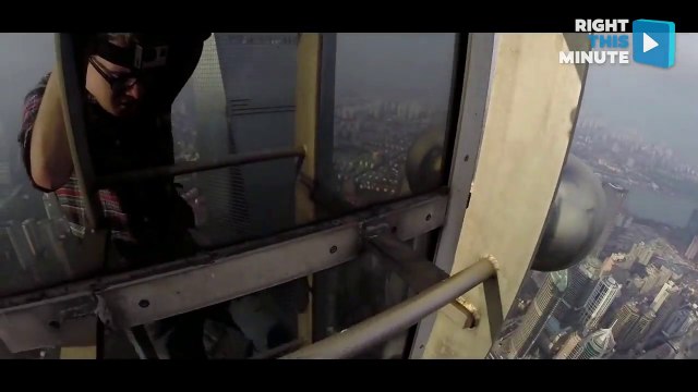 Climber Gets Busted While Scaling the 1,380-Foot Jin Mao Tower