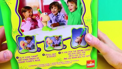 YUCKY BOOGERS! Gooey Louie Sticky Booger Challenge Game & Toy Review DisneyCarToys