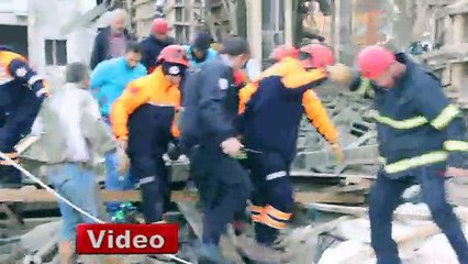 AVM inşaatında çökme: 4 yaralı