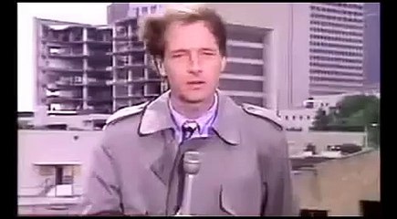 Reporter with worst timing ever!