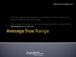 Average true range - Technical Analysis Indicator