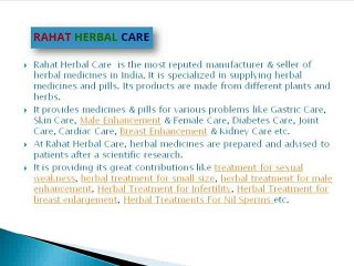 Herbal Treatment for Infertility