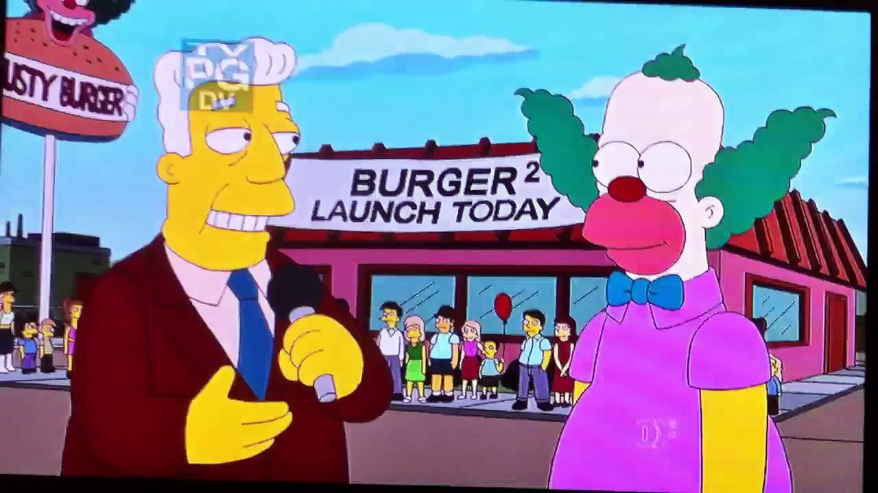 Simpsons treehouse of horror - burger square