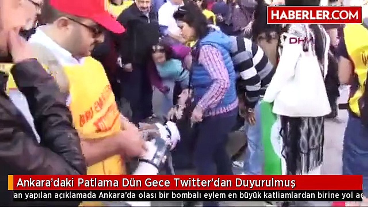Ankara'daki Patlama Dün Gece Twitter'dan Duyurulmuş